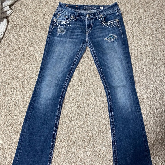 Womens Miss Me Signature Boot Jeans Size 27/34 - Picture 1 of 6